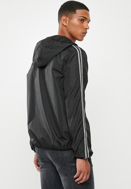 Brave Soul - Peptape bomber jacket - black & white 