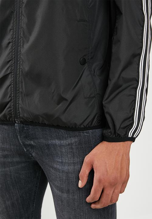 Brave Soul - Peptape bomber jacket - black & white 