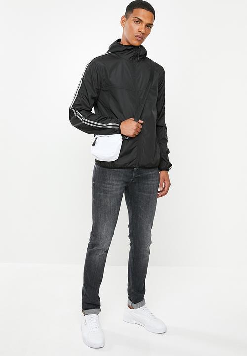 Brave Soul - Peptape bomber jacket - black & white 