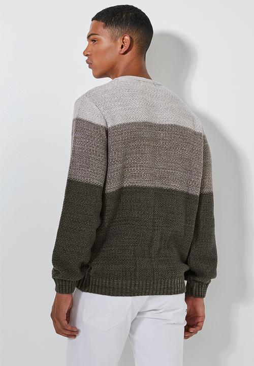 Superbalist - Block chunky crew neck knit - multi