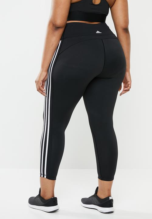 adidas Performance - 3 Stripe 7/8 tights - black