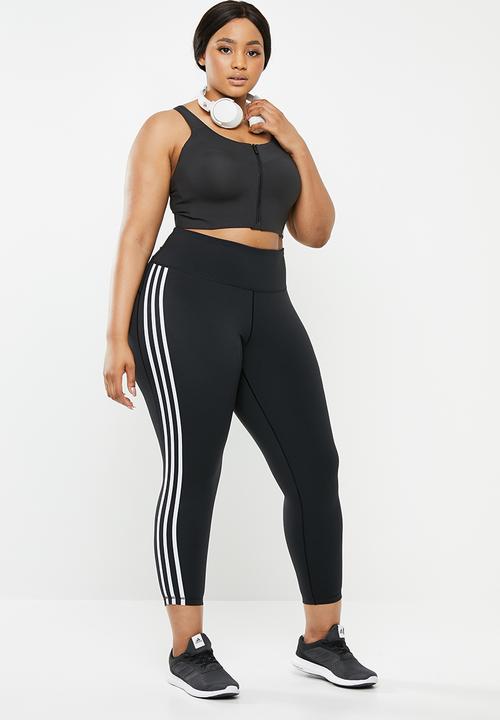 adidas Performance - 3 Stripe 7/8 tights - black
