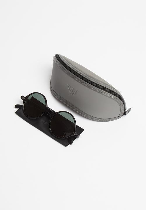 Emporio Armani - Round sunglasses - black