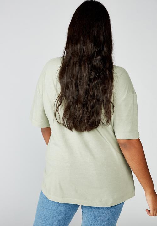 Cotton On - Curve oversized graphic tee grand canyon - khaki