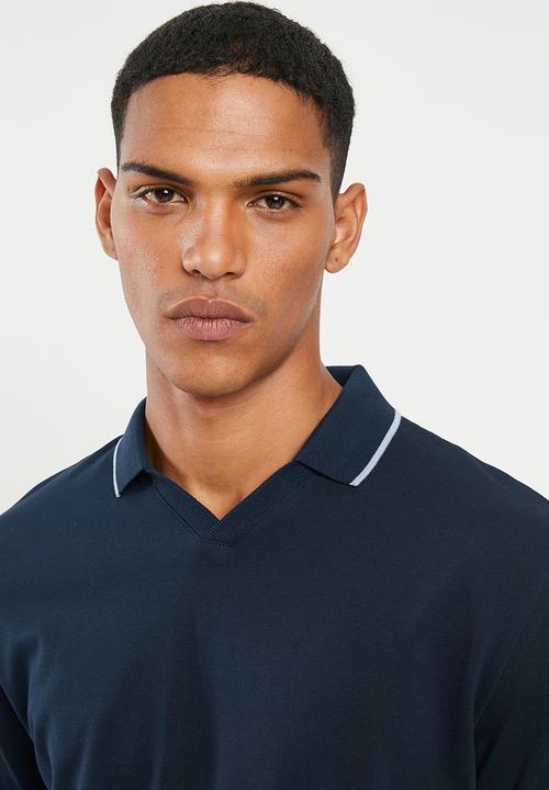 Selected Homme - King short sleeve polo - blue