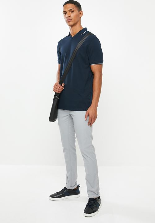 Selected Homme - King short sleeve polo - blue