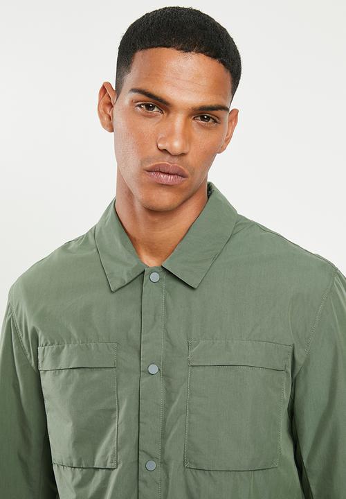 Selected Homme - Con shirt jacket - green