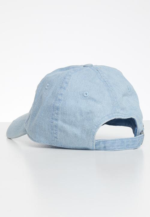 GUESS - Guess denim triangle cap - blue