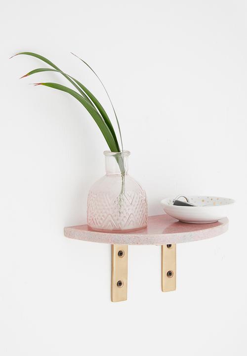 Sixth Floor - Davi marble shelf - pink