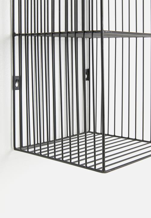 Sixth Floor - Wire wall shelf - black