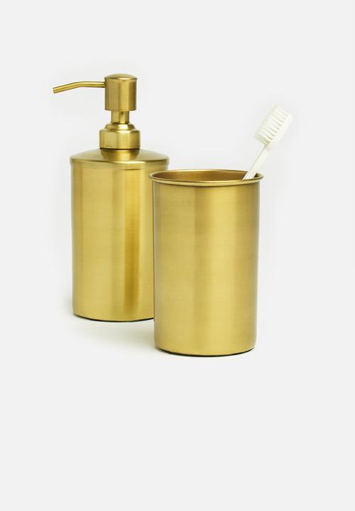 Sixth Floor - Cora toothbrush tumbler - gold