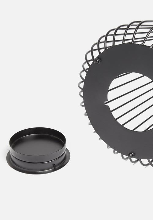 Sixth Floor - Rona wire lantern - black