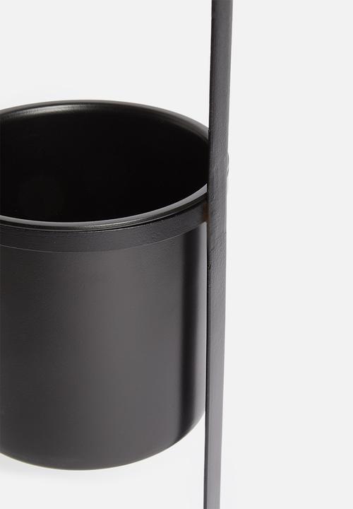 Sixth Floor - Wall frame planter - black