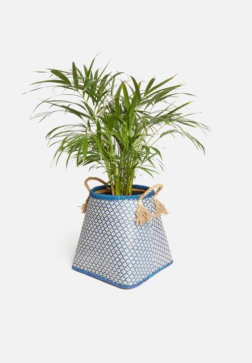 Sixth Floor - Palm leaf basket - blue