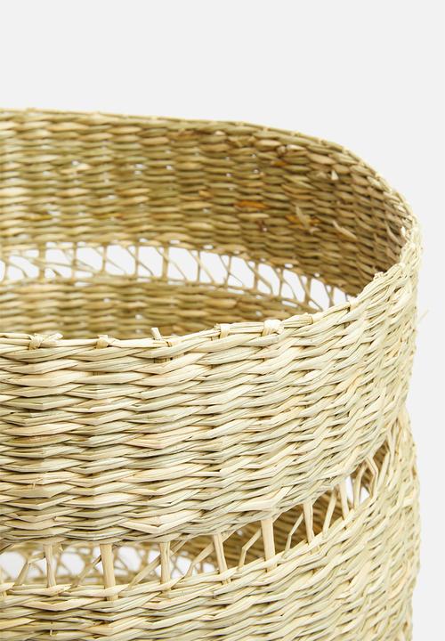 Sixth Floor - Woven storage basket - natural
