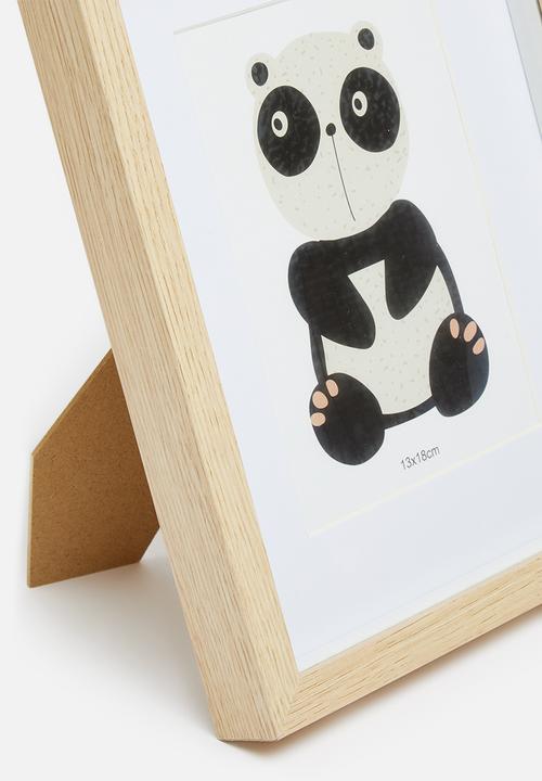 H&S - Panda photo frame - natural