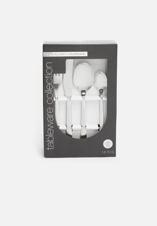 Excellent Houseware - Cutlery set 16pcs - silver