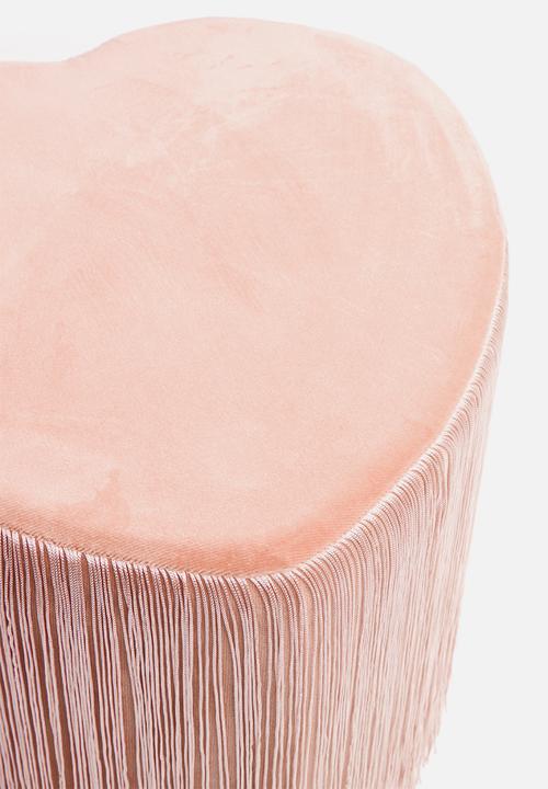 H&S - Tassel ottoman - pink 