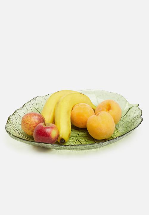 Excellent Houseware - Leaf serving tray - green