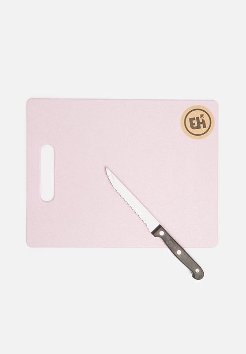 Excellent Houseware - Rice husk cutting board - pink