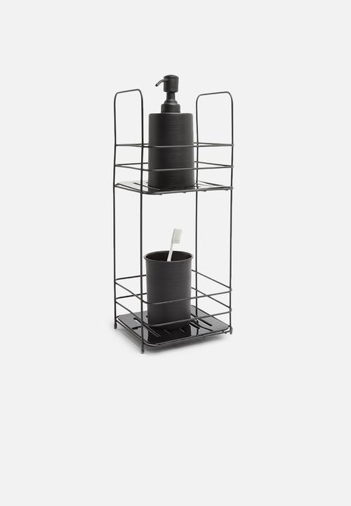 Bathroom Solutions - Standing bathroom rack - black