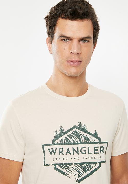 Wrangler - Forced lines short sleeve tee - neutral