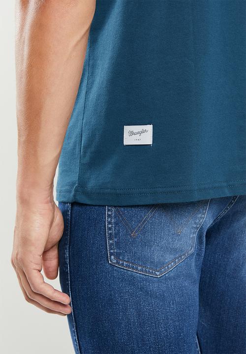 Wrangler - Kabel short sleeve tee - blue