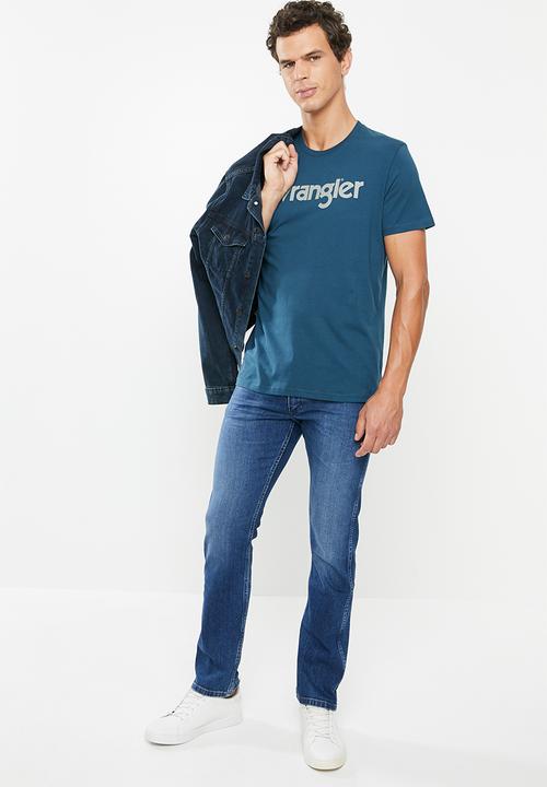 Wrangler - Kabel short sleeve tee - blue