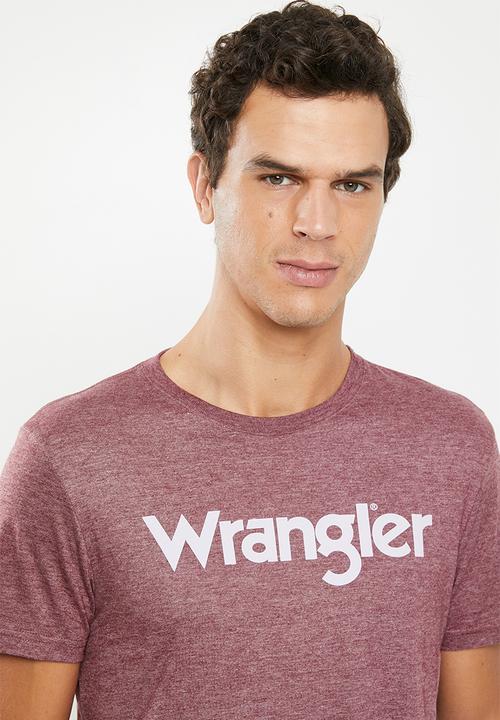 Wrangler - Kabel short sleeve tee - burgundy