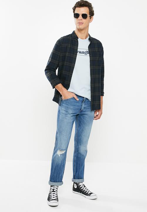 Wrangler - Western slim fit jeans - blue