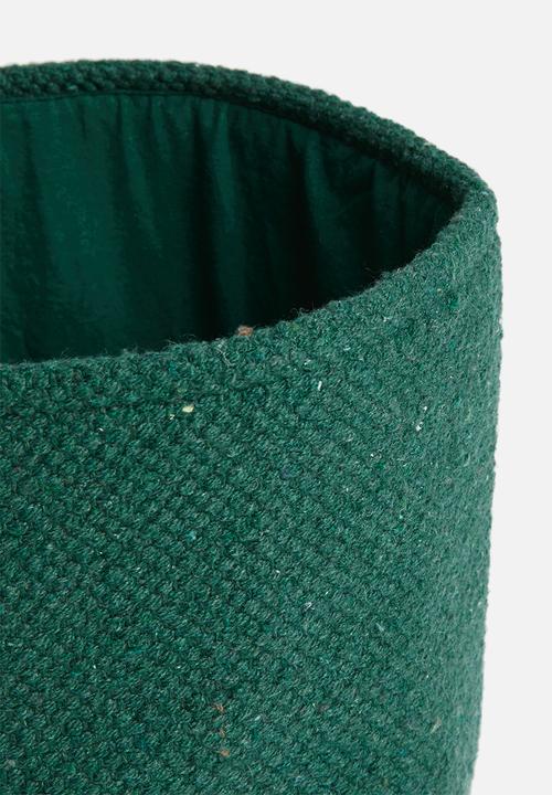 Sixth Floor - Sona cotton basket - forest green