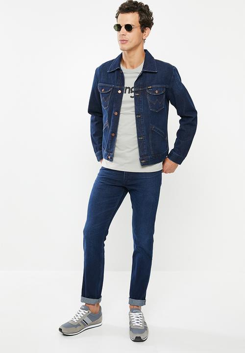Wrangler - Denim regular fit jacket - blue