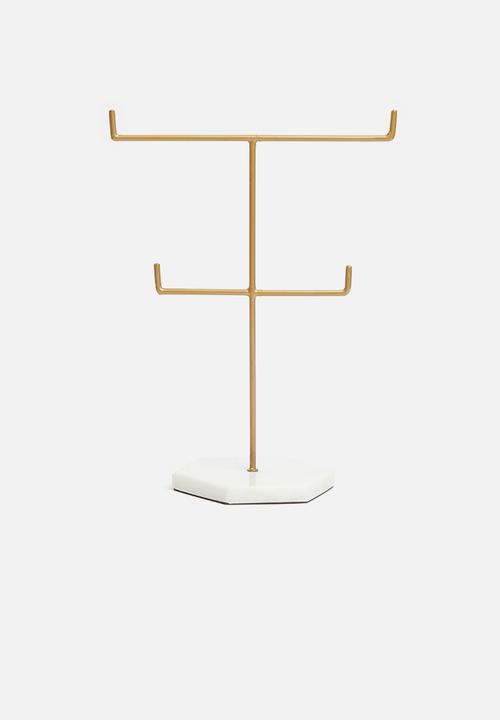 Sixth Floor - Jemila jewellery stand - gold