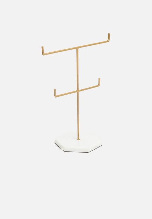 Sixth Floor - Jemila jewellery stand - gold