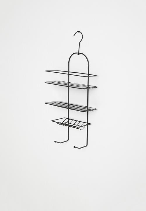 Bathroom Solutions - Hanging shower rack - black
