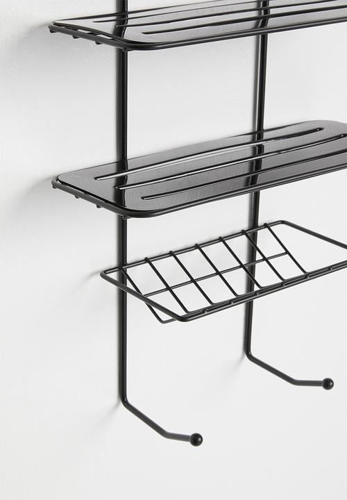 Bathroom Solutions - Hanging shower rack - black