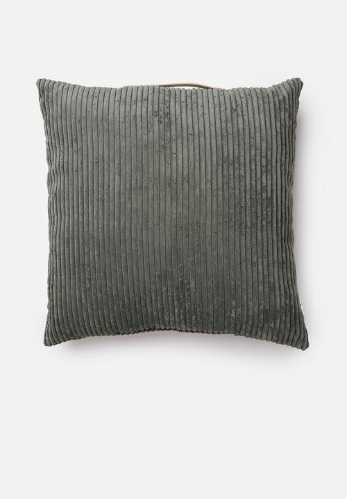 H&S - Corduroy cushion - charcoal