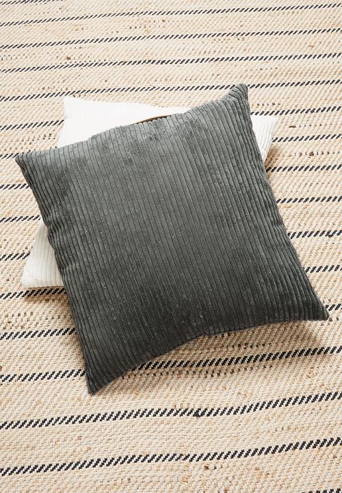H&S - Corduroy cushion - charcoal