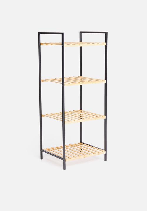 Bathroom Solutions - Bamboo bathroom rack - natural