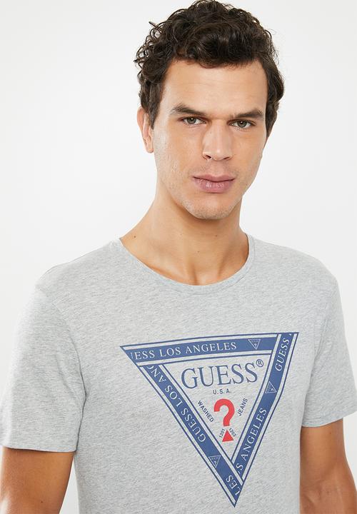 GUESS - Guess tape triangle tee - grey