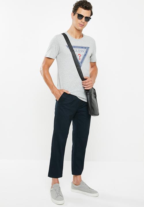 GUESS - Guess tape triangle tee - grey