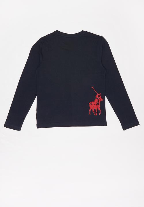 POLO - Boys Ashton long sleeve tee - navy