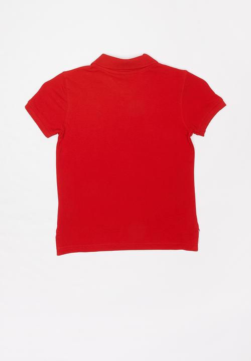 POLO - Boys Austin short sleeve golfer - red