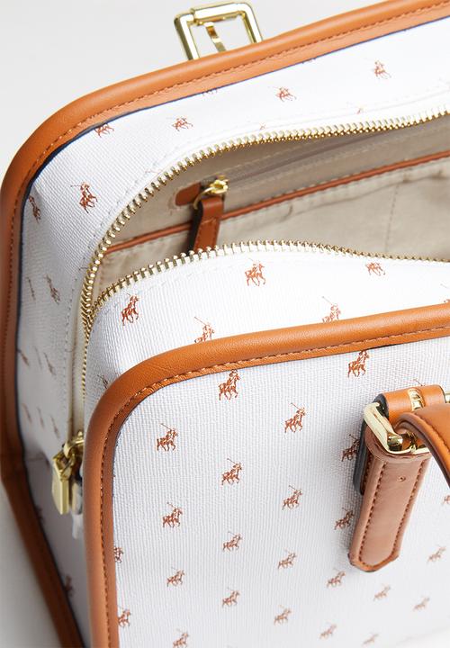 POLO - Ascot shopper - white & brown 