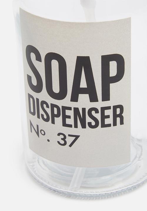 Bathroom Solutions - Glass liquid soap dispenser - clear
