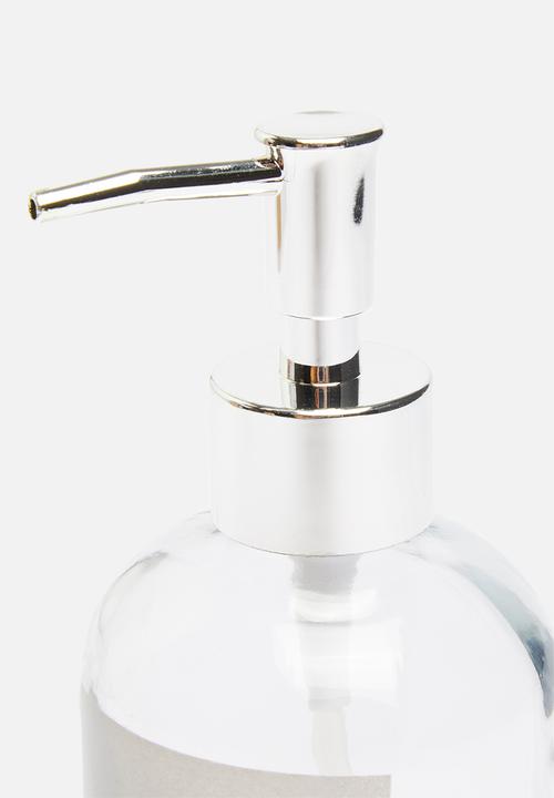 Bathroom Solutions - Glass liquid soap dispenser - clear