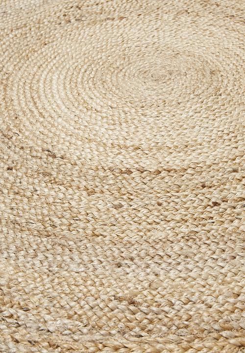 H&S - Jute braided rug1- natural