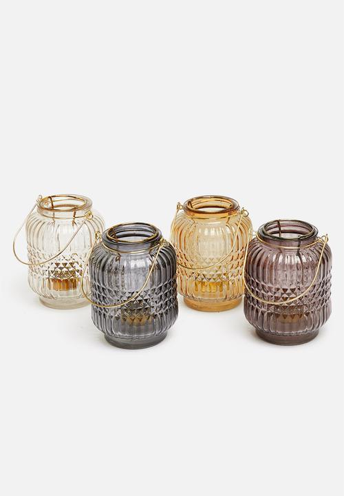 H&S - Tealight lantern - orange