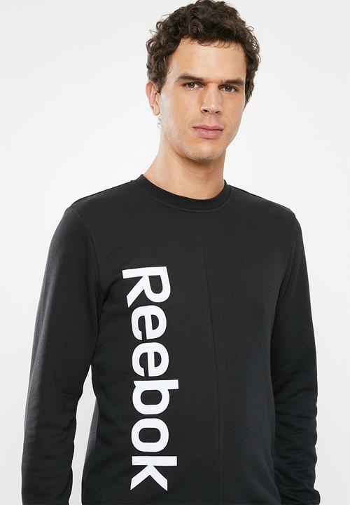 Reebok - Te linear logo crew sweater - black