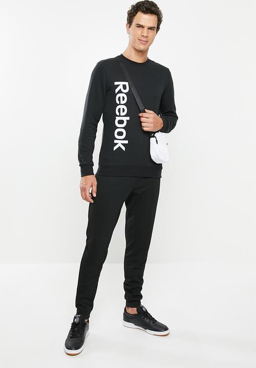 Reebok - Te linear logo crew sweater - black